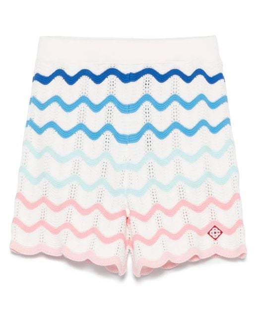メンズ Casablanca Wave ショートパンツ Blue