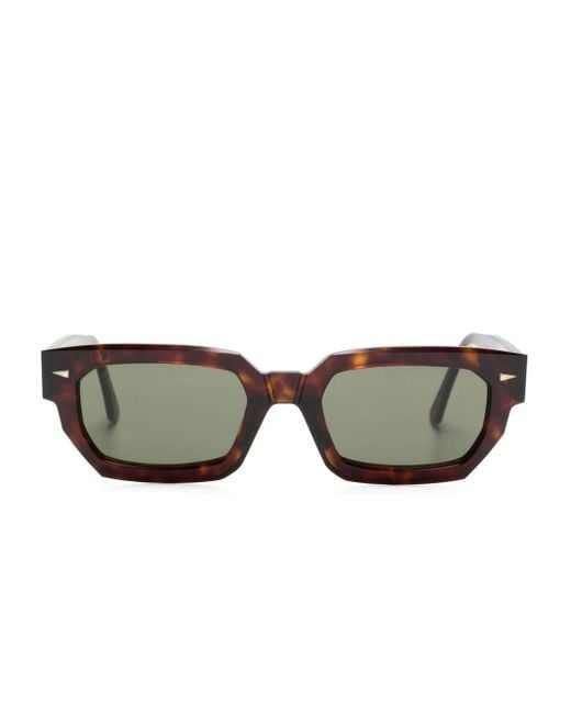 Ahlem Gray Bonaparte Rectangle-frame Sunglasses