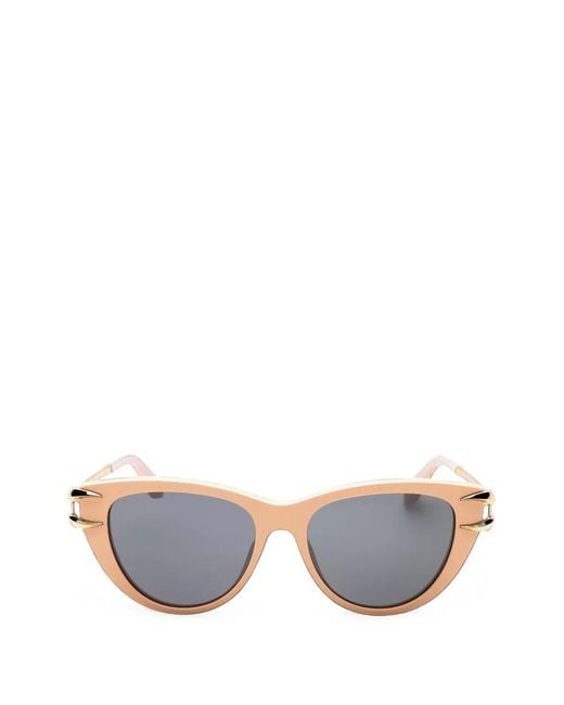Roberto Cavalli White Cat-Eye Frame Sunglasses