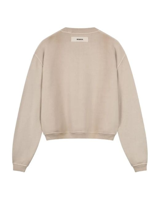 ROUGH Natural Logo-Print Sweatshirt