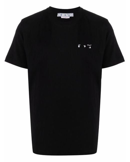 Off-White c/o Virgil Abloh Black caravaggio Print T-shirt - Men's - Cotton for men