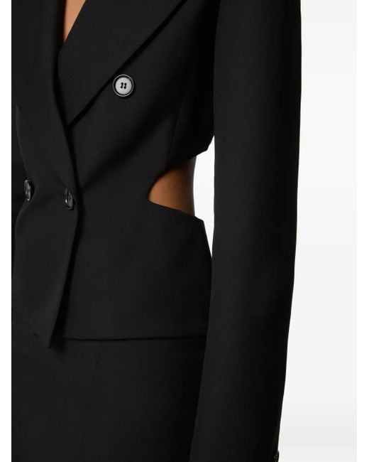 Nina Ricci Blazer Met Dubbele Rij Knopen in het Black