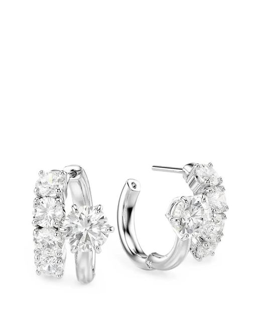 Swarovski White Matrix Ohrringe