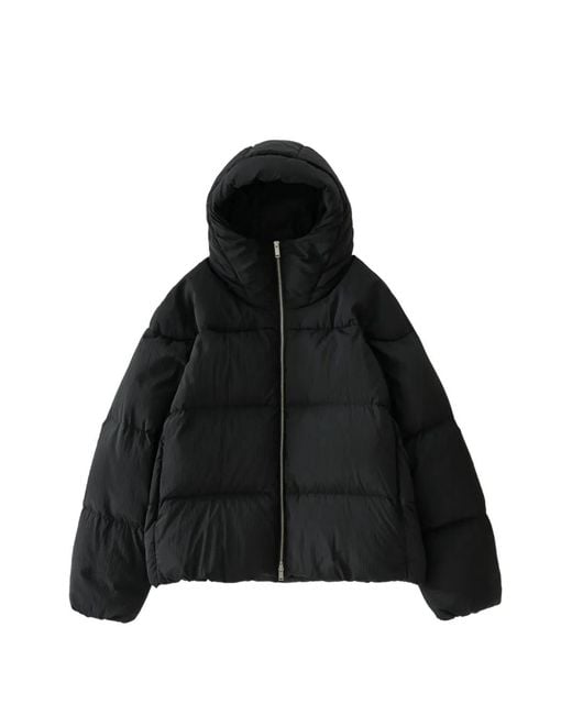Studio Nicholson Black Fenne Crinkle Puffer Jacket for men