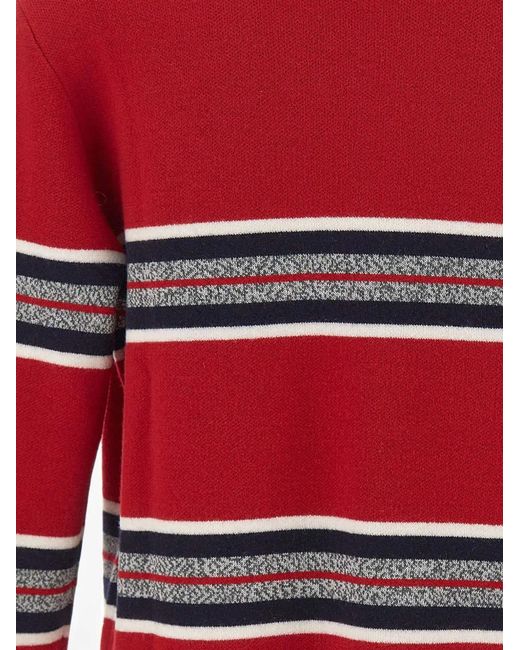 Iceberg Embroidered Striped Wool Sweater for men