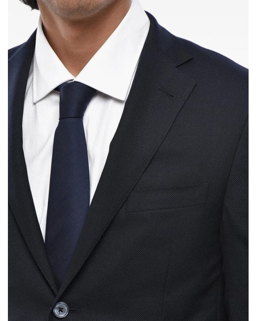 Corneliani Blue Gate Single-Breasted Blazer for men