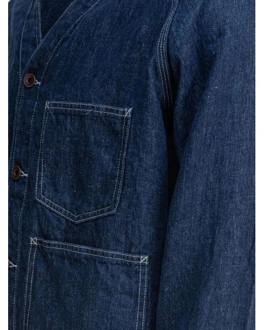 Veste En Jean À Manches Raglan Beams Plus pour homme en coloris Blue