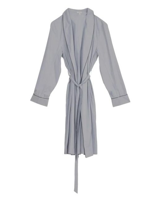 Fleur du Mal Gray Cotton Robe for men