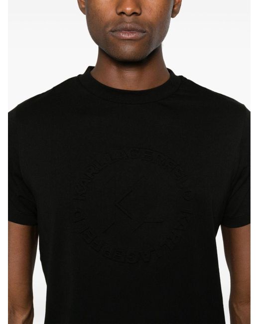 Karl Lagerfeld T-Shirt mit Logo-Prägung in Black für Herren