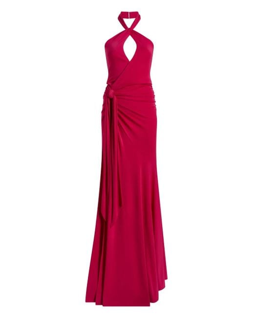 Robe Longue Nouée À Dos Nu Cinq À Sept en coloris Red