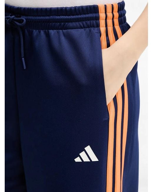Adidas Blue Stadium 3-Stripes Track Pants