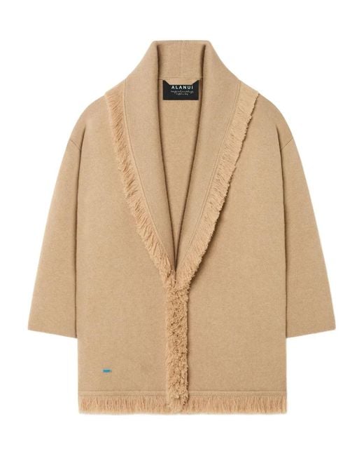 Alanui Natural Fringed Finest Coat