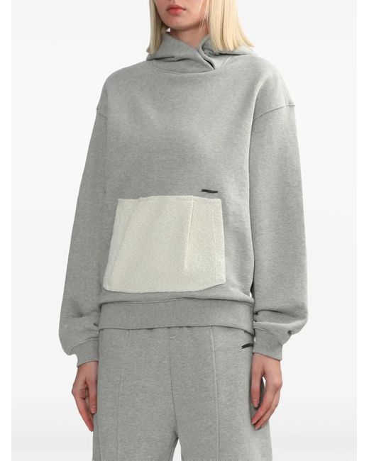 Adererror Gray Jersey Hoodie
