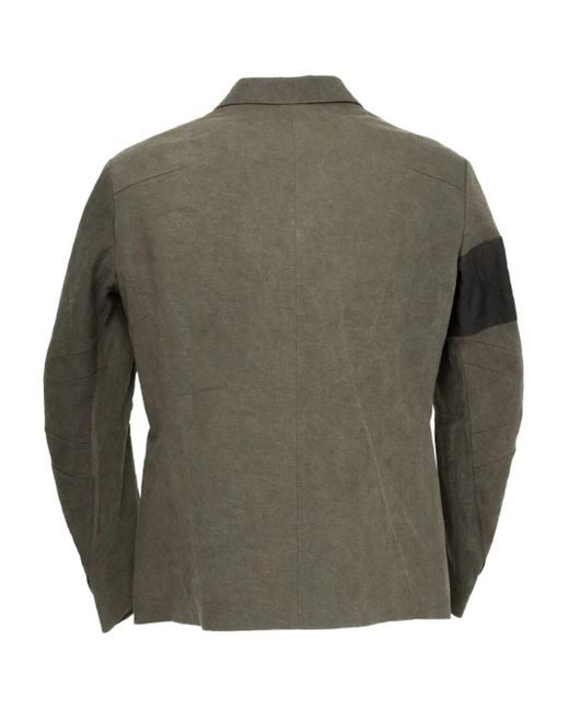 DEVOA Green Double-Breasted Jacket for men