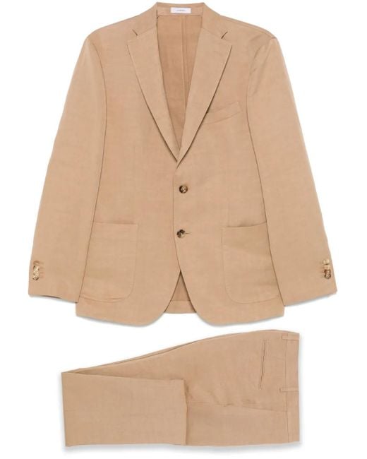 メンズ Boglioli シングルスーツ Natural