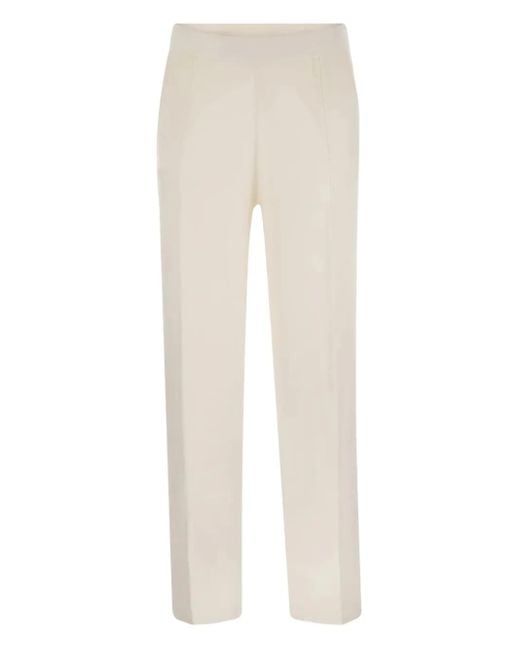 Max Mara White Arno Trousers