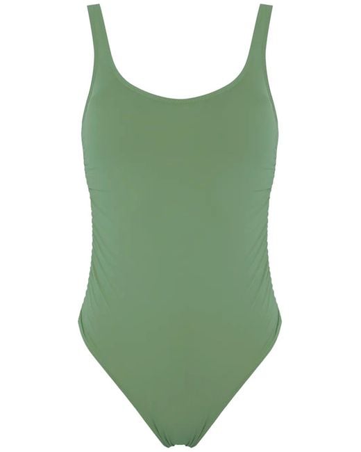 Amir Slama Green Cut-Out Swimsuit