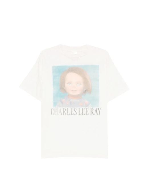 SAINT Mxxxxxx White Graphic-Print T-Shirt for men