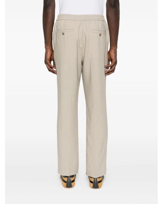 Pantalones con cinturilla elástica AMI de hombre de color Natural