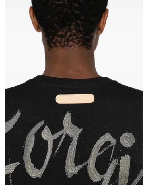 PDF Black Graphic-Print Long-Sleeves Sweatshirt for men