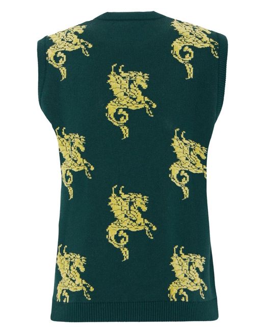LaDoubleJ Green Gryphos Knitted Top