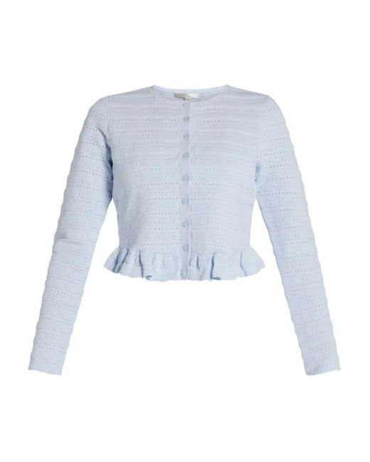 LoveShackFancy Blue Rogan Cardigan