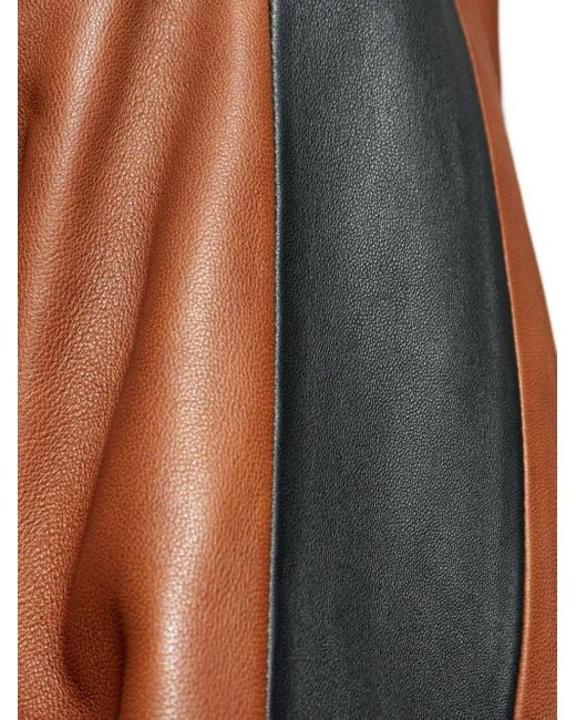 Veste En Cuir À Empiècements DIESEL pour homme en coloris Brown