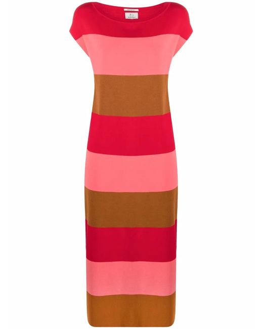 Woolrich Red Mid-Length Striped Dress