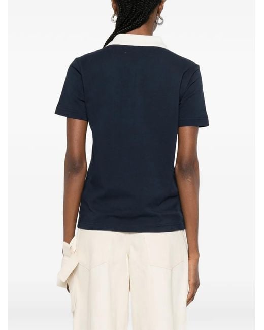 A.P.C. Blue Pocket Collared Polo Shirt