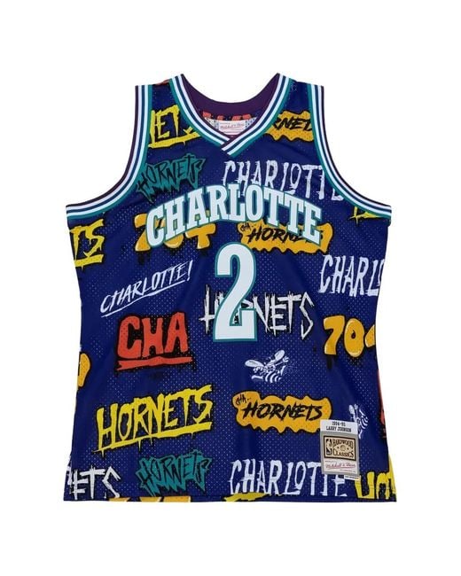 Mitchell & Ness Blue Slap Sticker Swingman Vest for men