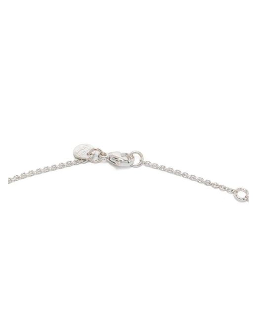 Shaun Leane White Rose Thorn Single Drop Pendant Necklace