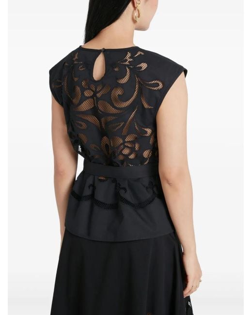 Temperley London Black Nelle Top