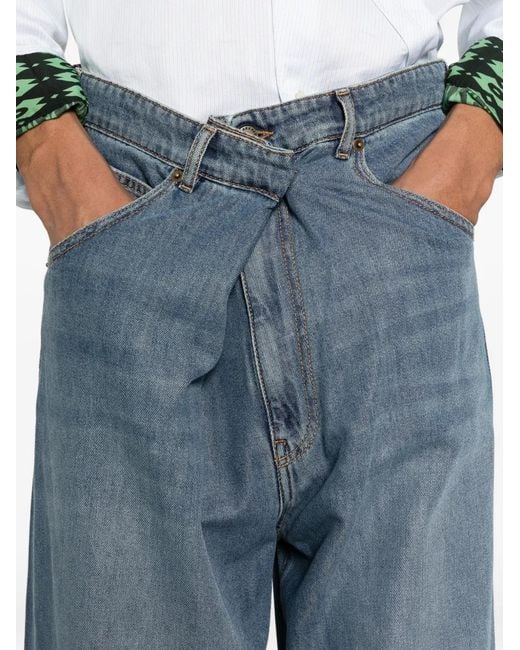 DARKPARK Blue Five-Pockets Jeans for men