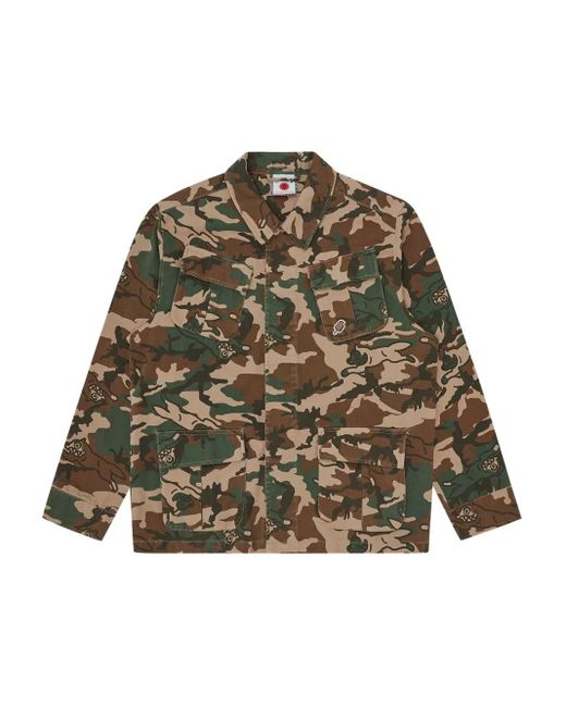 ICECREAM Green Camouflage-Pattern Jacket for men