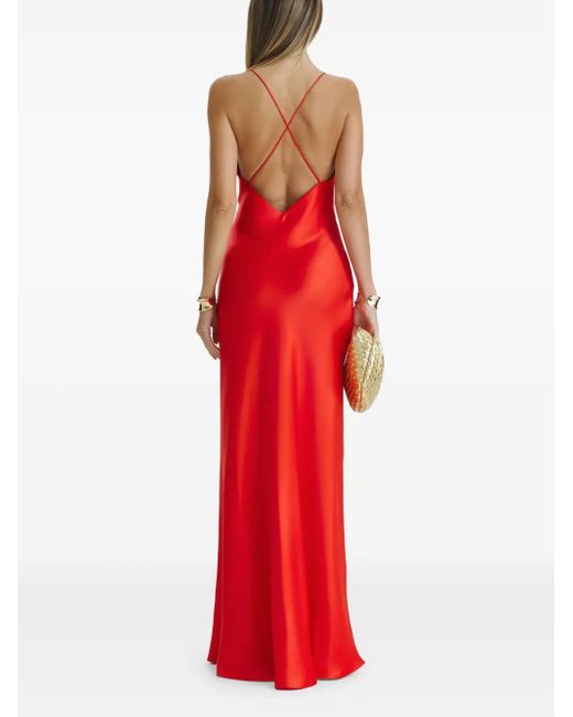 Il Volo Red Muse Sleeveless Maxi Dress