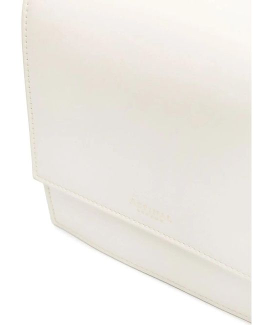 Aspinal White Coco Crossbody Bag