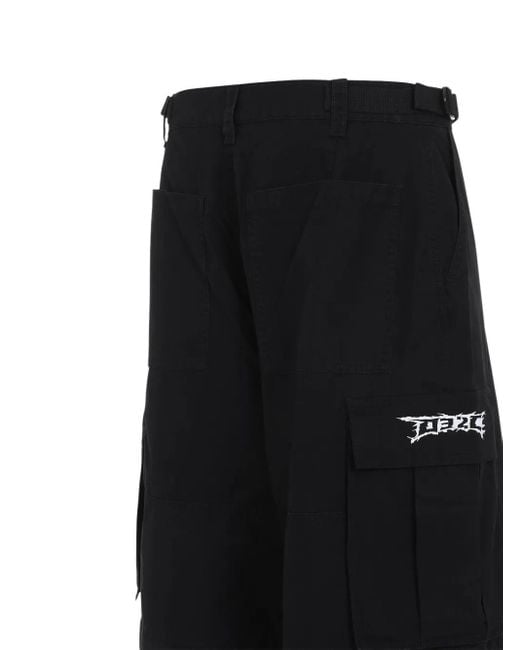 032c Black Intermission Cargo Trousers for men