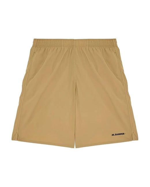 Jil Sander Natural Elasticated-Waist Shorts for men