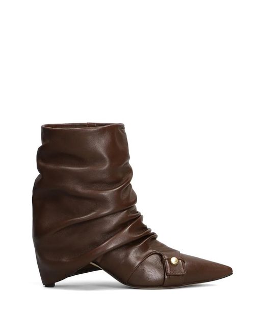 The Seller Brown Slouchy Pointed-Toe Boots