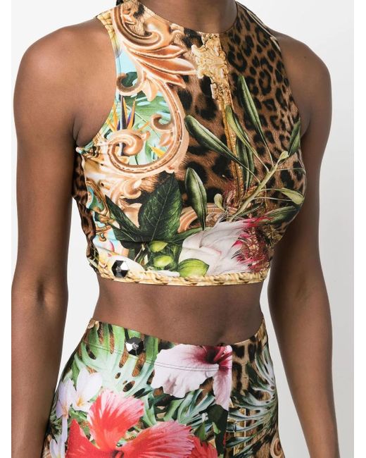 Philipp Plein Cropped Top in het Green