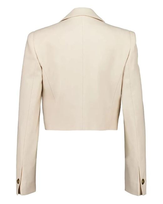 Zimmermann Natural Cropped Wool Blazer