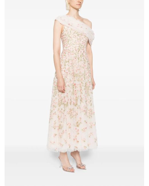 Needle & Thread Natural Everette Bloom Gown