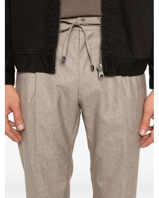 Berwich Natural Spiaggia Drawstring Trousers for men