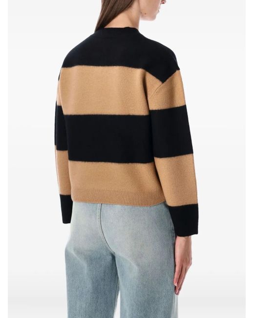 A.P.C. Black Penny Stripe Knit Sweater