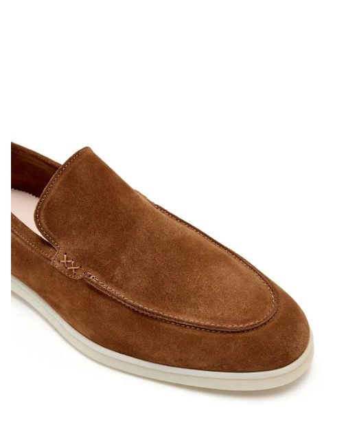 Forsa Brown Suede Loafers for men