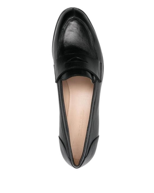 P.A.R.O.S.H. Black Leather Loafers
