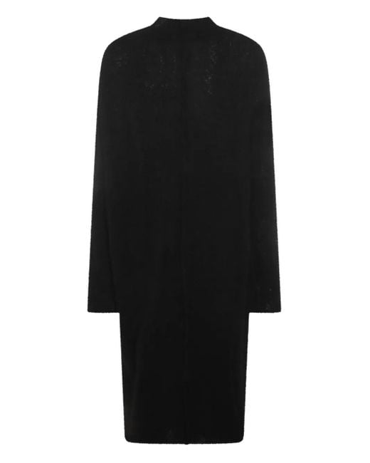 Thom Krom Black Open-Front Long-Sleeve Cardigan