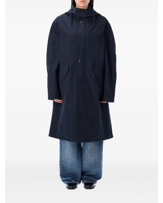 A.P.C. Blue Hooded Parka