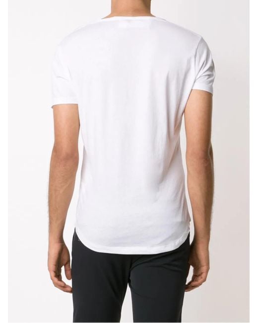 Orlebar Brown White Men's Ob-v V-neck T-shirt for men