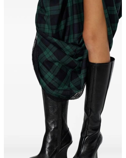 DIESEL Black D-Lucette Wedge-Heel Boots